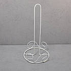 Тримач для паперу Завиток 25x15 см білий. Тримач для рушників