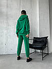 Костюм СПОРТИВНИЙ ХУДІ+ДЖОГЕРИ 3-нитка р.40-58 FREEDOM TEVI ЗЕЛЕНИЙ, фото 5