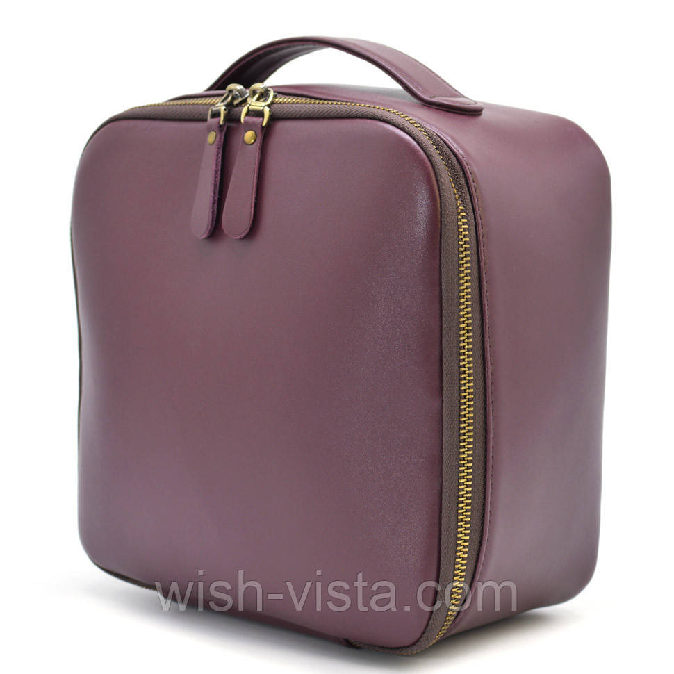 Шкіряна косметичка TARWA GX-1001-4lx Бордовий, фото 1