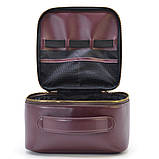 Шкіряна косметичка TARWA GX-1001-4lx Бордовий, фото 2