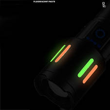 Ліхтар ручний night vision fluorescence CB-611-TG, індикація заряду, ЗУ Type-C, zoom, фото 4