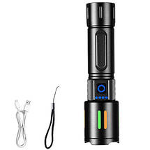 Ліхтар ручний night vision fluorescence CB-611-TG, індикація заряду, ЗУ Type-C, zoom, фото 5