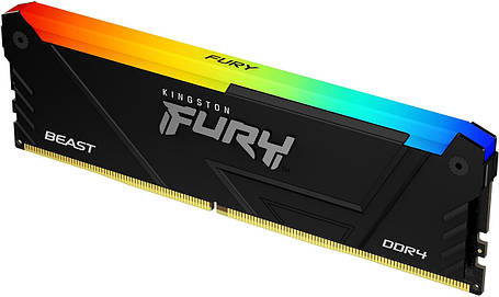 Модуль пам'яті для комп'ютера DDR4 16GB 3733 MHz Beast RGB Kingston Fury (ex.HyperX) (KF437C19BB12A/16), фото 1