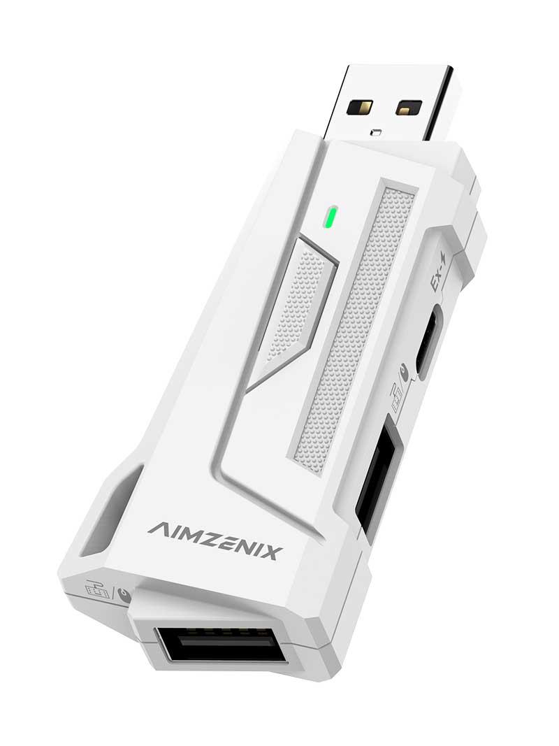 Адаптер ігровий Aimzenix AX200 для комп'ютера конвертер для підключення клавіатури та миші 1000 герц AIM ASSIST, фото 1