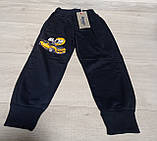 Дитячі спортивні штани для хлопчика в садок Угорщина S&D  "Машина" на 2-7 роки темно-сині, фото 3