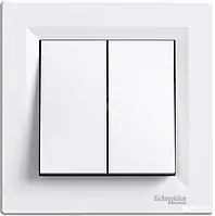 Вимикач Schneider Asfora 2-кл. білий прохідний EPH0600121