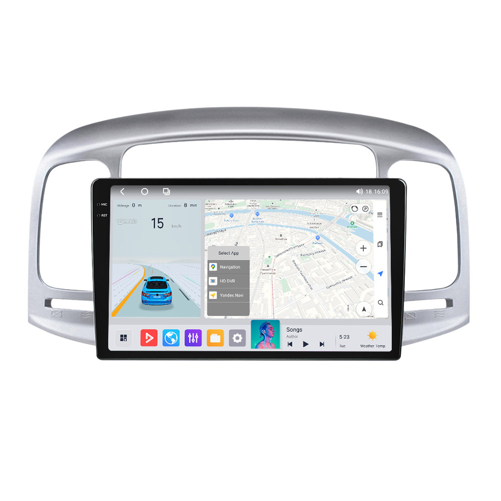 Штатна магнітола Mekede  MS 2k Hyndai Accent 3 (2006-2011) CarPlay QleD
