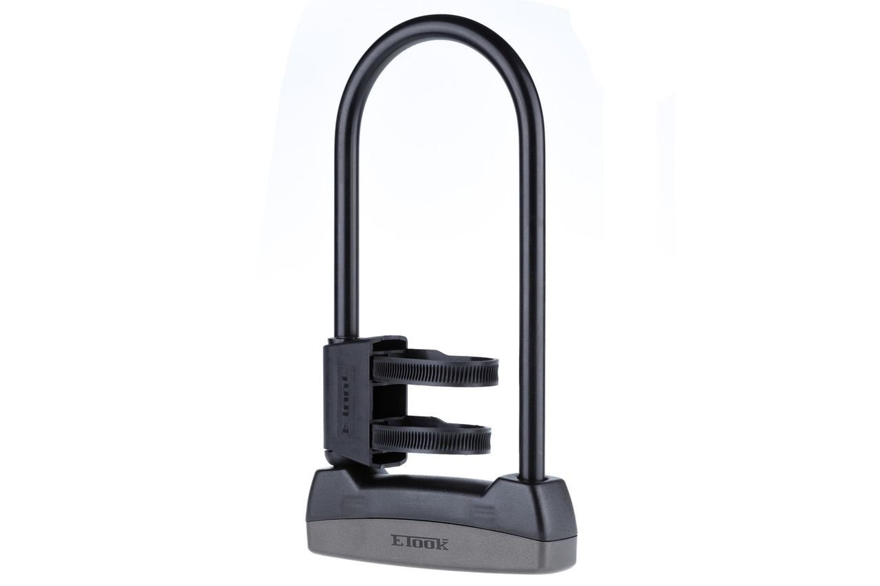 Замок на велосипед велозамок U-Lock ETOOK ET110L скоба 11x108x225 мм чорний, фото 1