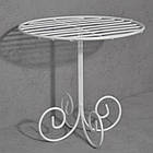 Підставка під тарілки металева DecorArt "20" 20x20 см біла. Предмети для сервірування з металу