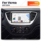 Штатна магнітола Mekede MS 2k Hyundai Accent (2017-2018) CarPlay QleD, фото 4