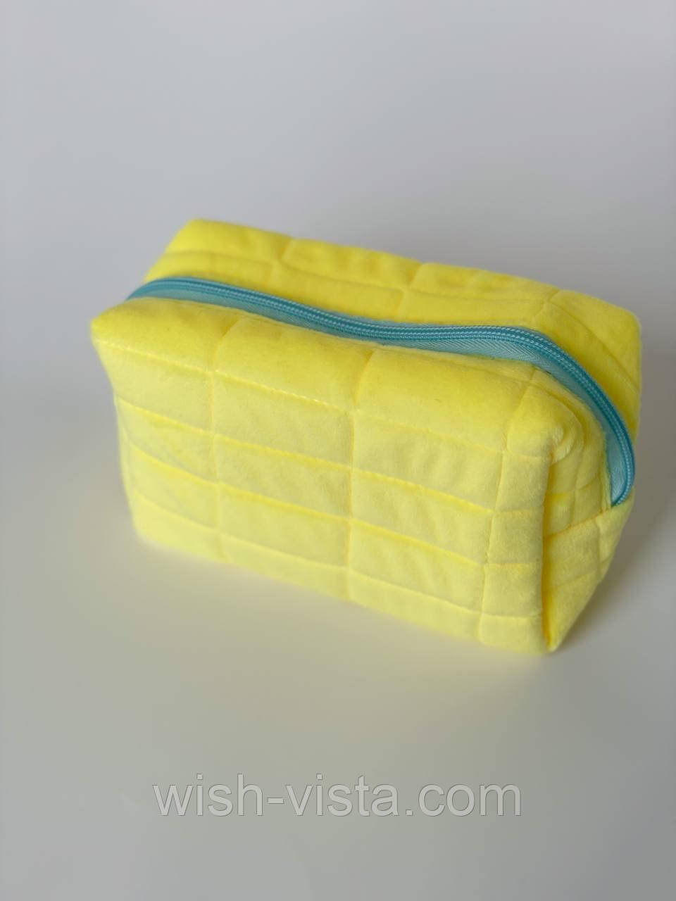 Косметичка ANbeauty Велюрова картата C8a Жовта (AN0103006), фото 1