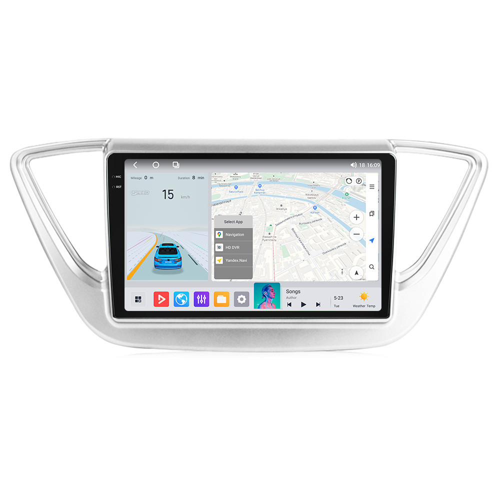 Штатна магнітола Mekede MS 2k Hyundai Accent (2017-2018) CarPlay QleD