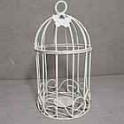 Підсвічник DecorArtt "Клітка 150" 28x15 см білий