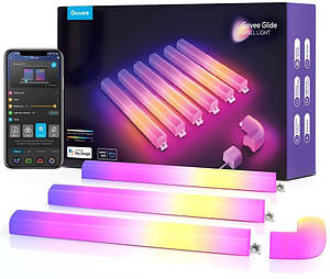 Набір настінних світильників Govee H6062 Glide Wall Light 6+1 RGBIC WI-FI/Bluetooth білий
