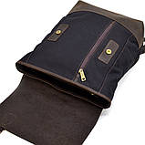 Рюкзак для ноутбука з канвасу та шкіри RGC-3880-3md від TARWA 40 × 30 × 16 Коричневий, фото 5