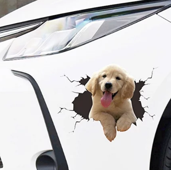 Наклейки на автомобиль. Виниловые, забавные собачки L. "Everyday Market ...