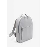 Шкіряний рюкзак The Wings Groove M сірий крат, фото 2