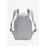 Шкіряний рюкзак The Wings Groove M сірий крат, фото 3