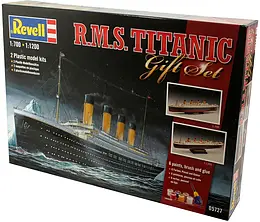 Збірна модель-копія Revell набір Корабель Титанік подарунковий набір рів 4 м 1:700 та 1:1200 (RVL-05727)