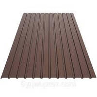 Профнактил стіновий ПС-8 RAL 8017 matt (шоколад) 0,4 мм 1205/1160*2000(1лист 2,41 кв., м)