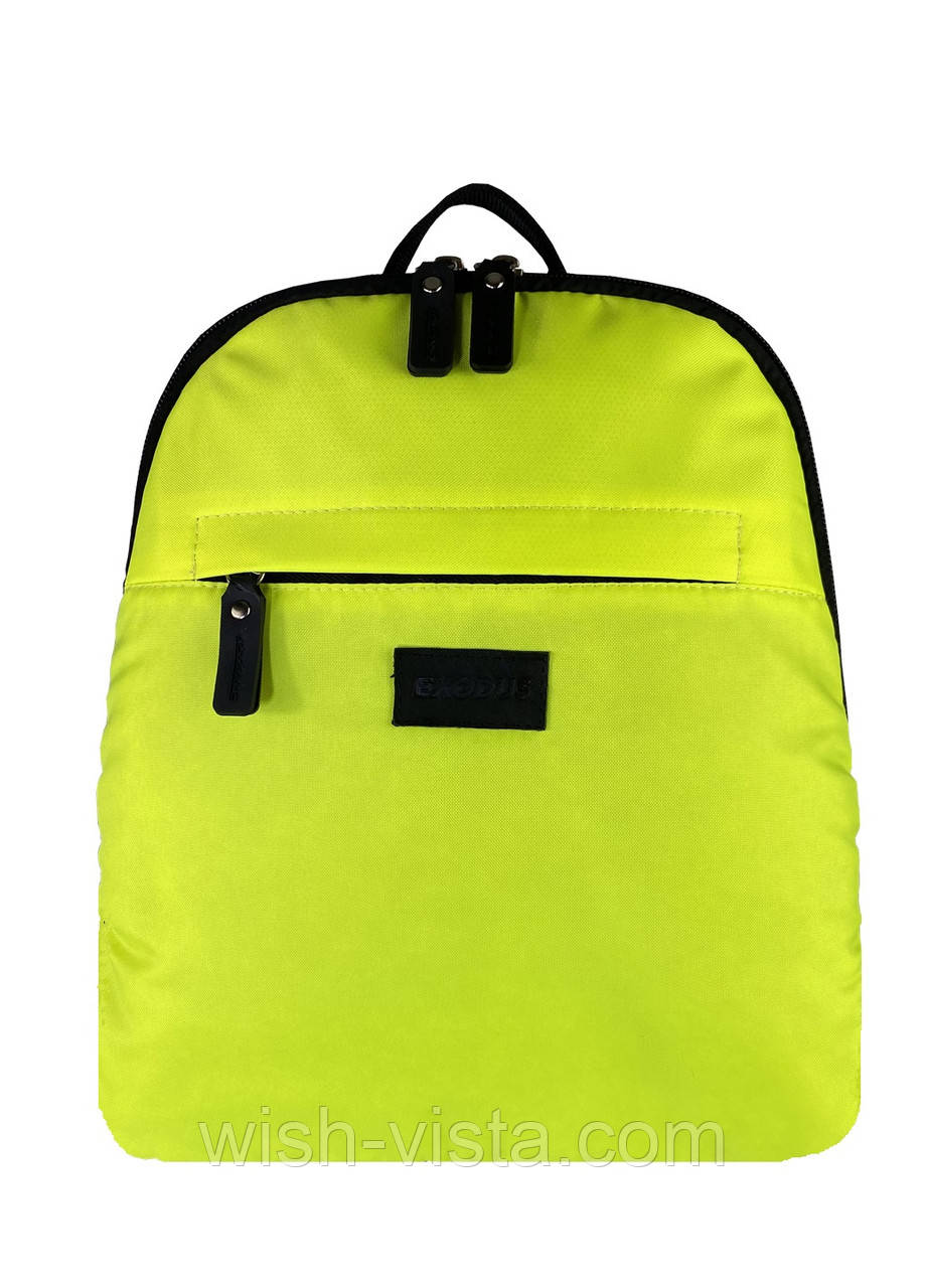 Рюкзак жіночий Exodus Sport Неоновий Лайм R1605EX881 25х29х9 см, фото 1
