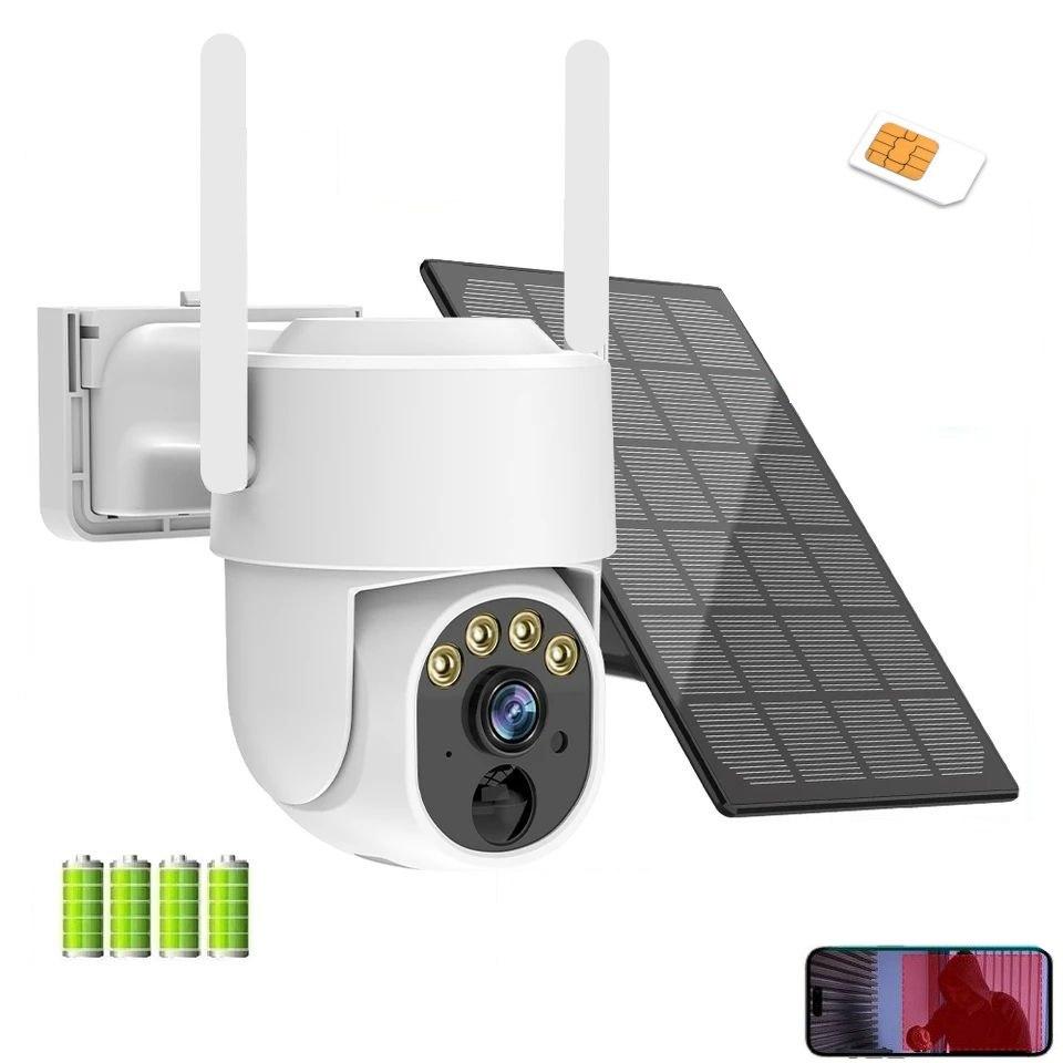 Зовнішня поворотна IP-камера із сонячною панеллю HFWVISION BS16-4G 3MP. O-KAM Pro, фото 1