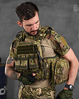Штурмовая плитоноска мультикам, тактическая плитоноска с подсумками, армейская плитоноска зсу cf568