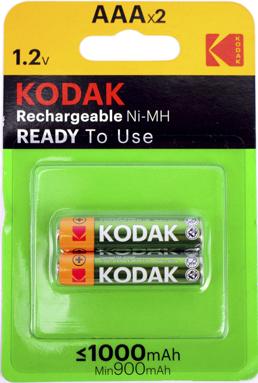 Акумулятори Kodak Ni-Mh (R-3,1000mAh)/блістер 2шт(10), фото 1