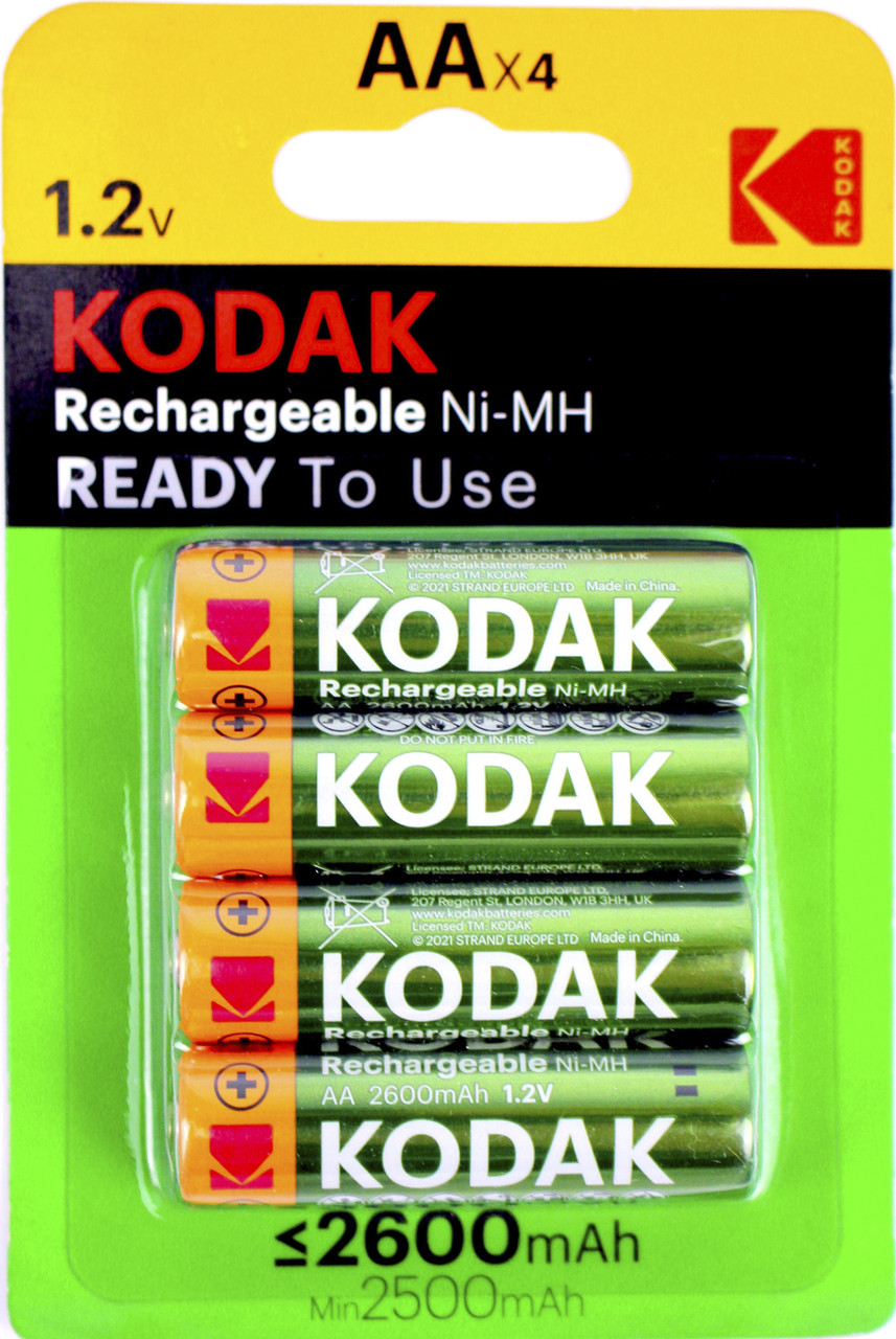 Акумулятори Kodak Ni-Mh (R-6,2600mAh)/блістер 4шт(20), фото 1