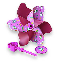 Вітряк дитячий на кермо велосипеда самоката велобіга з одноріжкою