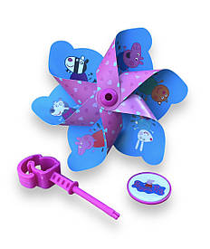 Вітряк дитячий на кермо велосипеда самоката велобіга з свинкою Пепою