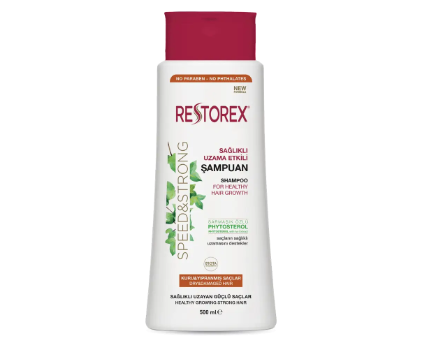 Шампунь для росту волосся та для сухого та пошкодженого волосся "Speed&Strong" RESTOREX 500 мл