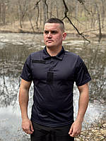 Футболка поло дснс вологовідвідна, тактична футболка поло мчс, футболка поло темно-синя дсенс cf568