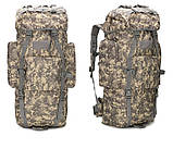 Тактичний похідний рюкзак Solve D3-GGL-506 65 л Сірий піксель, фото 2