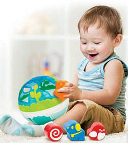 Сортер ігровий WinFun Куля (14см, фігурки 7шт, в коробці) 0785-NI