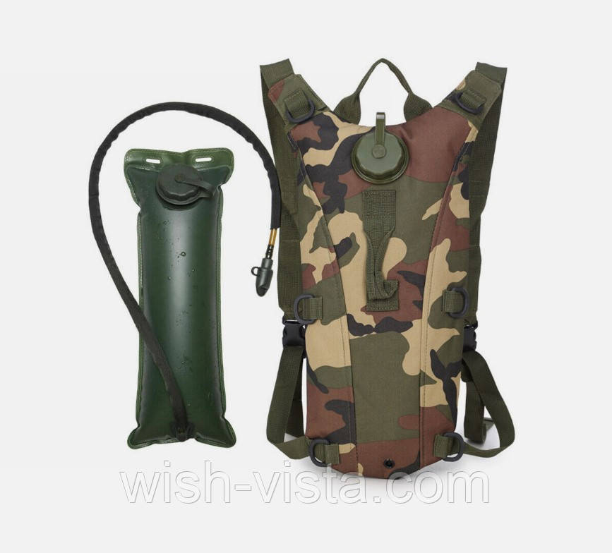 Гідратор-рюкзак 3 л питна система Woodland Solve 32652, фото 1