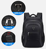 (47*32*12) Рюкзак сумка-usb для ноутбука Ділова повсякденна шкільна сумка Водонепроникна, фото 10