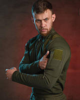 Тактическая рубашка убакс, военный армейский убакс всу, боевая рубашка олива, летниий убакс зсу х cf568