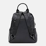 Жіночий шкіряний рюкзак Ricco Grande K18166bl-black, фото 3