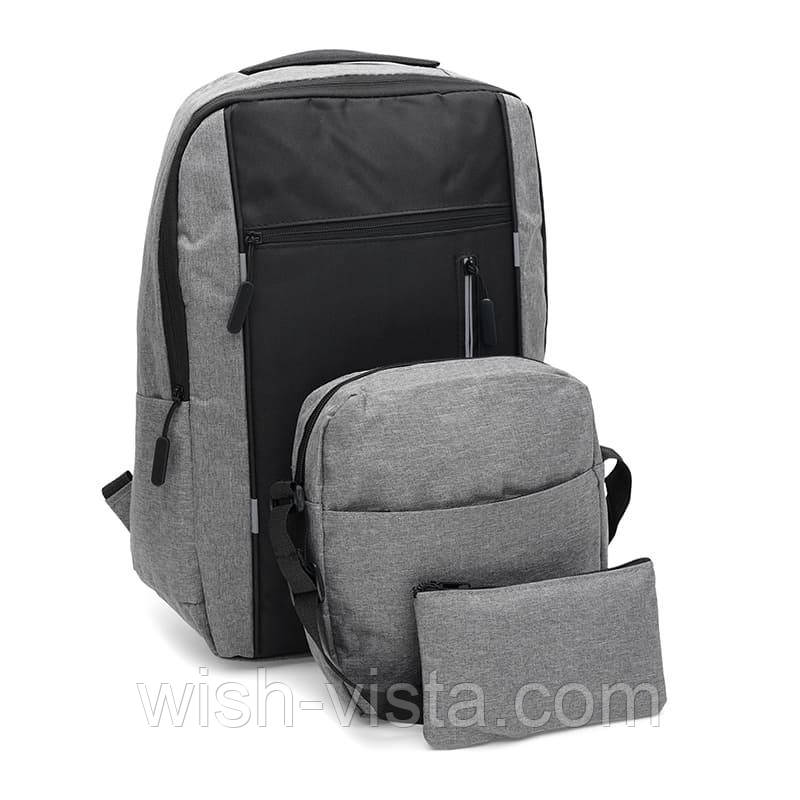Сумка + рюкзак Monsen C12227gr-grey, фото 1