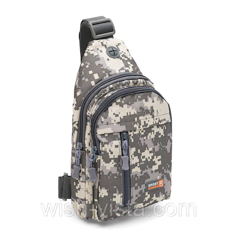 Чоловічий рюкзак через плече Monsen C1HSSA0707gr-grey, фото 1