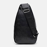 Чоловічий рюкзак через плече Monsen C1925bl-black, фото 3