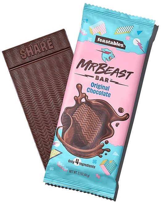 Шоколад Feastables MrBeast Оriginal Chocolate Bars 60 g (ДЕФОРМОВАНА)