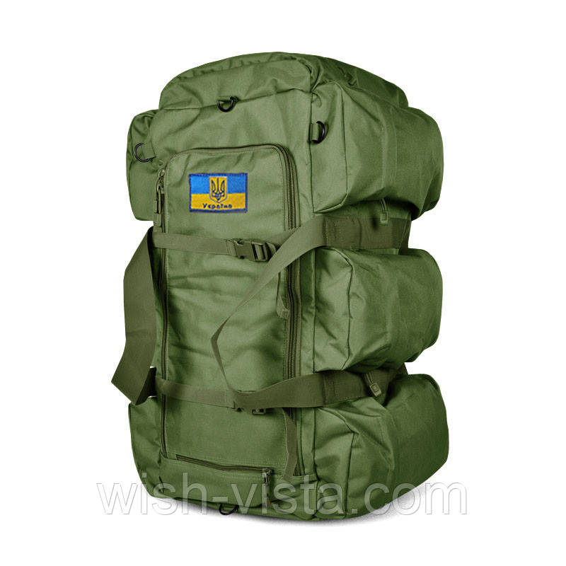 Тактичний рюкзак-сумка 2 в 1 Solve Bag 80 л 75 x 38 x 36 см Олива KT6002501, фото 1