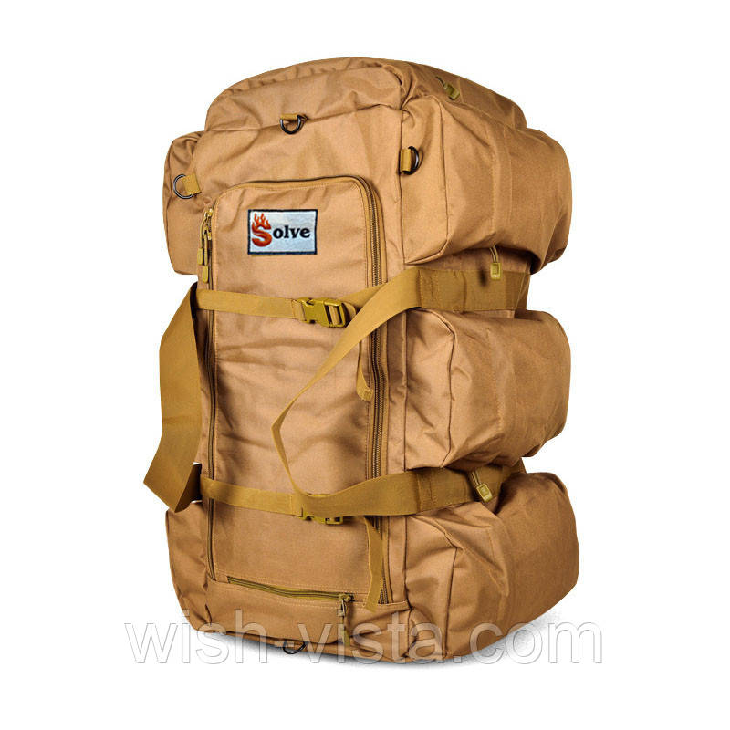Тактичний рюкзак-Сумка 2 в 1 Solve Bag 80 л 75 x 38 x 36 см Койот KT6002505, фото 1