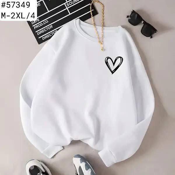 Турецька жіноча кофта з начосом білого кольору Розміри: 46,48,50,52 (21051-3), фото 1