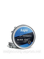 НОРКЕ МАСЛО для взуття Kaps Mink Oil 100 мл у жерстяній баночці БЕСЦВЕТНЕ