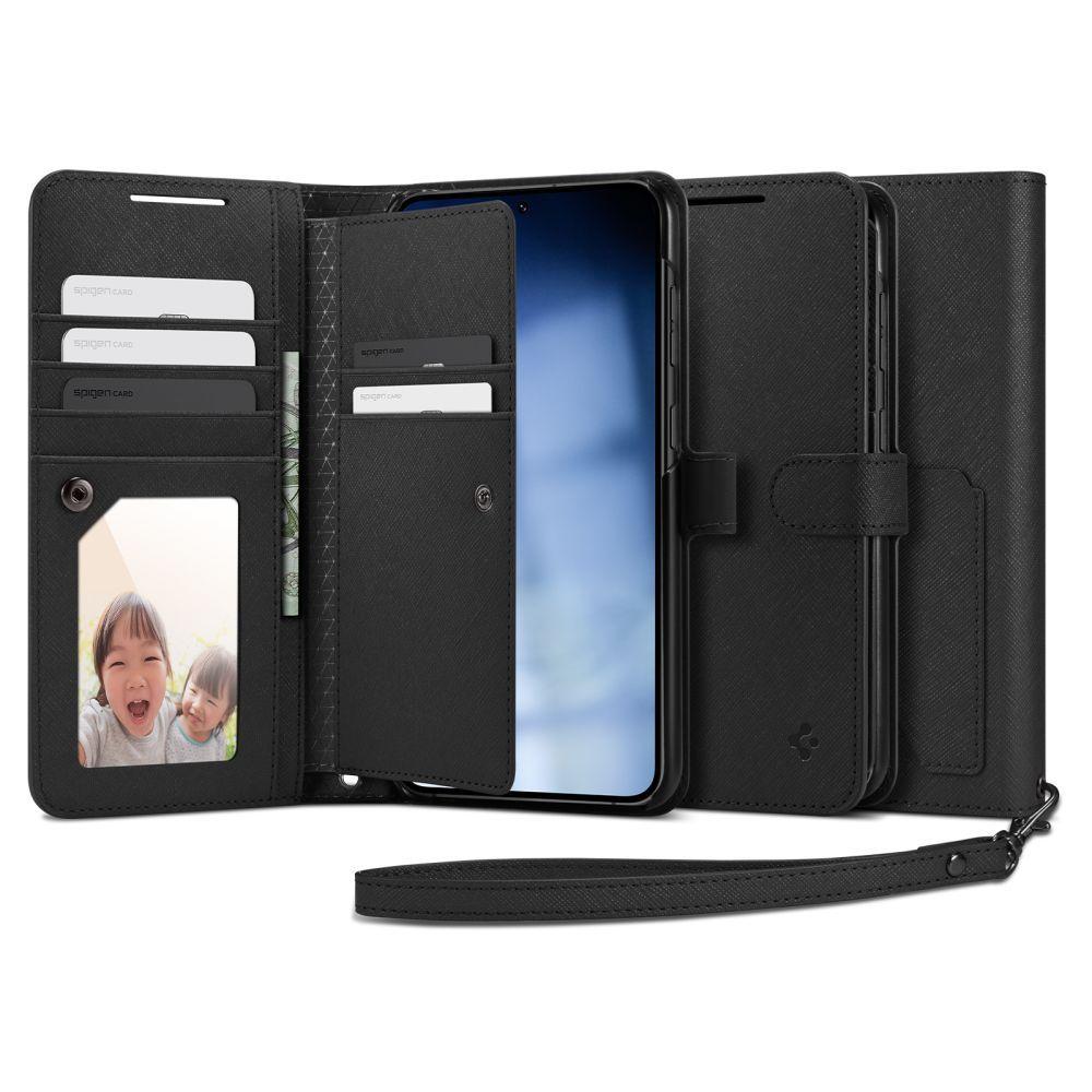 Чохол-книжка Spigen Wallet S Plus до Samsung Galaxy S23+ Plus Black (ACS05677)