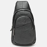 Чоловічий шкіряний рюкзак Keizer K16802-black, фото 2