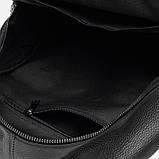 Чоловічий шкіряний рюкзак Borsa Leather K12626-black, фото 5